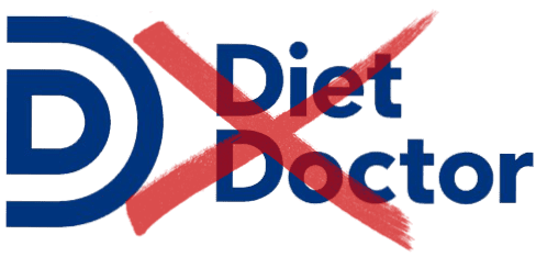 Diet Doctor logo crossed out with a red X.